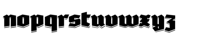 Tannen Shadow Heavy Font LOWERCASE