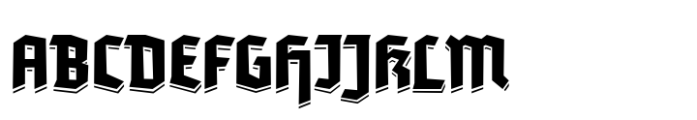 Tannen Shadow Regular Font UPPERCASE
