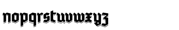 Tannen Shadow Regular Font LOWERCASE