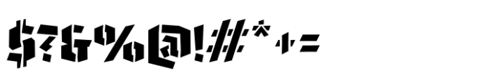 Tannen Stencil Bold Font OTHER CHARS