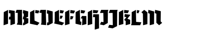 Tannen Stencil Bold Font UPPERCASE