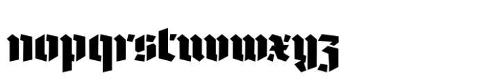 Tannen Stencil Bold Font LOWERCASE