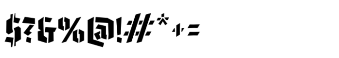 Tannen Stencil Regular Font OTHER CHARS
