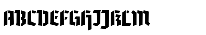 Tannen Stencil Regular Font UPPERCASE