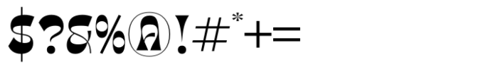 Tanqier Regular Font OTHER CHARS