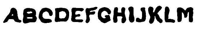 Tansky Font UPPERCASE