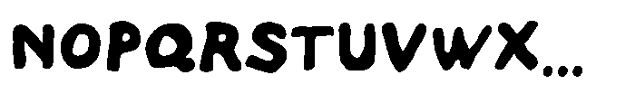 Tansky Font UPPERCASE