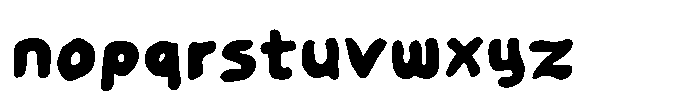 Tansky Font LOWERCASE
