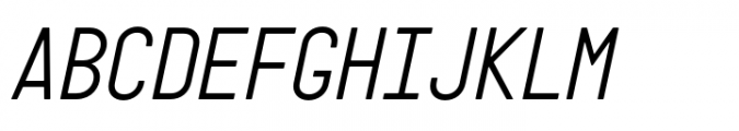 Targa Pro Mono Italic Font UPPERCASE