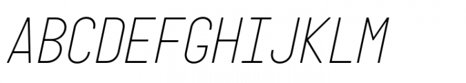 Targa Pro Mono Light Italic Font UPPERCASE