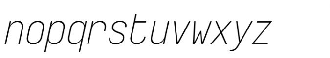 Targa Pro Mono Light Italic Font LOWERCASE