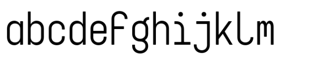Targa Pro Mono Regular Font LOWERCASE