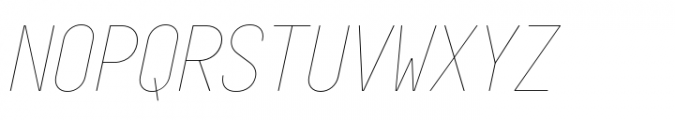 Targa Pro Mono Thin Italic Font UPPERCASE