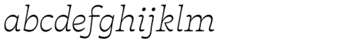 Tarif Extralight Italic Font LOWERCASE