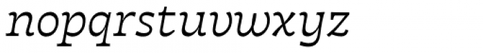 Tarif Light Italic Font LOWERCASE