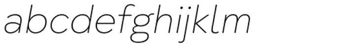 Taro Thin Italic Font LOWERCASE