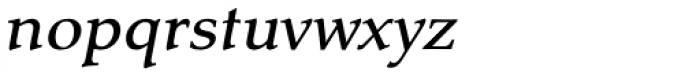 Tarocco OSFOT Medium Italic Font LOWERCASE