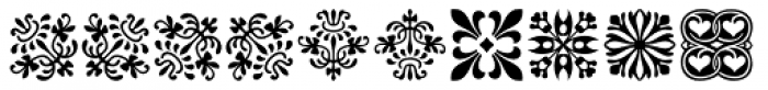 Tarocco OT Ornaments Font LOWERCASE