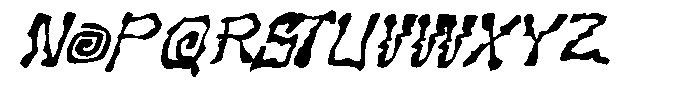 Tarophis Oblique Font UPPERCASE
