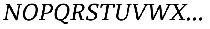 Tarsus-Regular Italic Font UPPERCASE