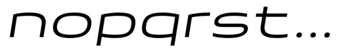 Taruno Wide Light Italic Font LOWERCASE