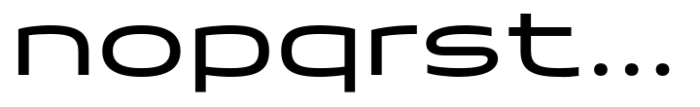 Taruno Wide Regular Font LOWERCASE