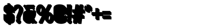 Tarvise Extrude Font OTHER CHARS