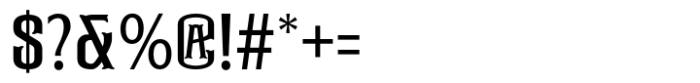 Tarvise Regular Font OTHER CHARS