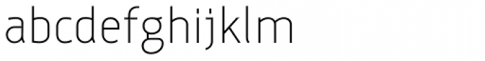 Tascinorm Extra Light Font LOWERCASE