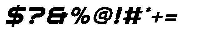 Taskor Oblique Font OTHER CHARS