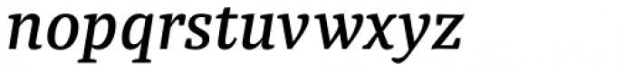 Tasman Medium Italic Font LOWERCASE