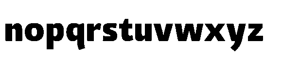 Tassili Black Font LOWERCASE