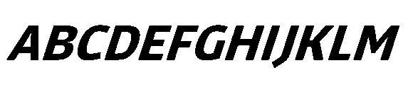 Tassili Bold Italic Font UPPERCASE