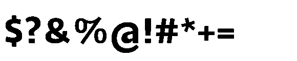 Tassili Bold Font OTHER CHARS