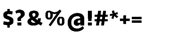 Tassili Extra Bold Font OTHER CHARS