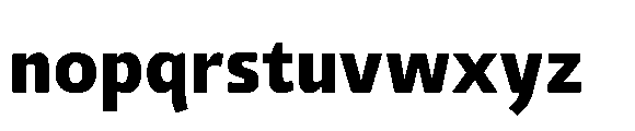 Tassili Extra Bold Font LOWERCASE
