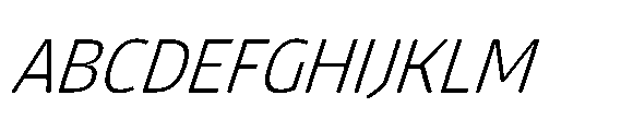 Tassili Extra Light Italic Font UPPERCASE