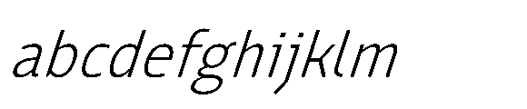 Tassili Extra Light Italic FONT