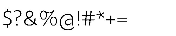 Tassili Extra Light Font OTHER CHARS