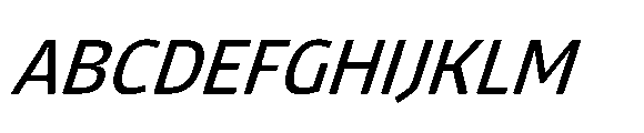 Tassili Italic Font UPPERCASE