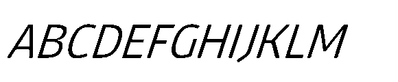 Tassili Light Italic Font UPPERCASE