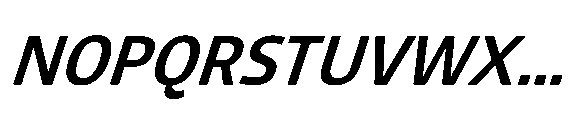 Tassili Medium Italic Font UPPERCASE