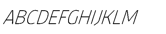 Tassili Thin Italic Font UPPERCASE