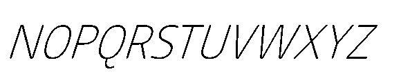 Tassili Thin Italic Font UPPERCASE