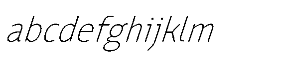 Tassili Thin Italic FONT