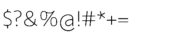 Tassili Thin Font OTHER CHARS
