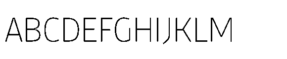 Tassili Thin Font UPPERCASE
