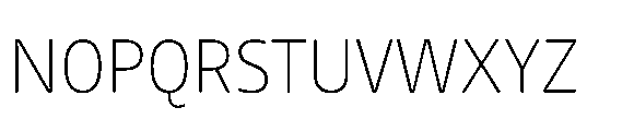 Tassili Thin Font UPPERCASE