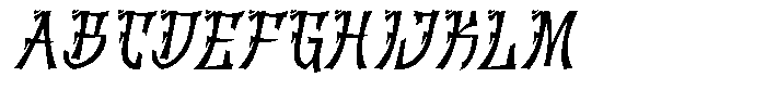 Tatsukaze Italic Font UPPERCASE