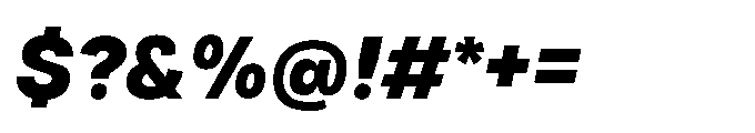 Tatype Neue Black Italic Font OTHER CHARS